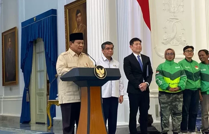 Ojol dan juga Kurir Online Dijamin Dapat THR, Prabowo: Dalam Bentuk Uang Tunai