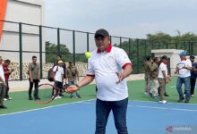 Kepala Daerah Bogor resmikan Lapangan Tenis Kapten Muslihat di Pakansari