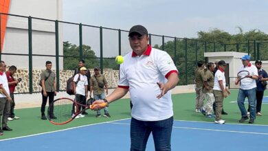 Kepala Daerah Bogor resmikan Lapangan Tenis Kapten Muslihat di Pakansari